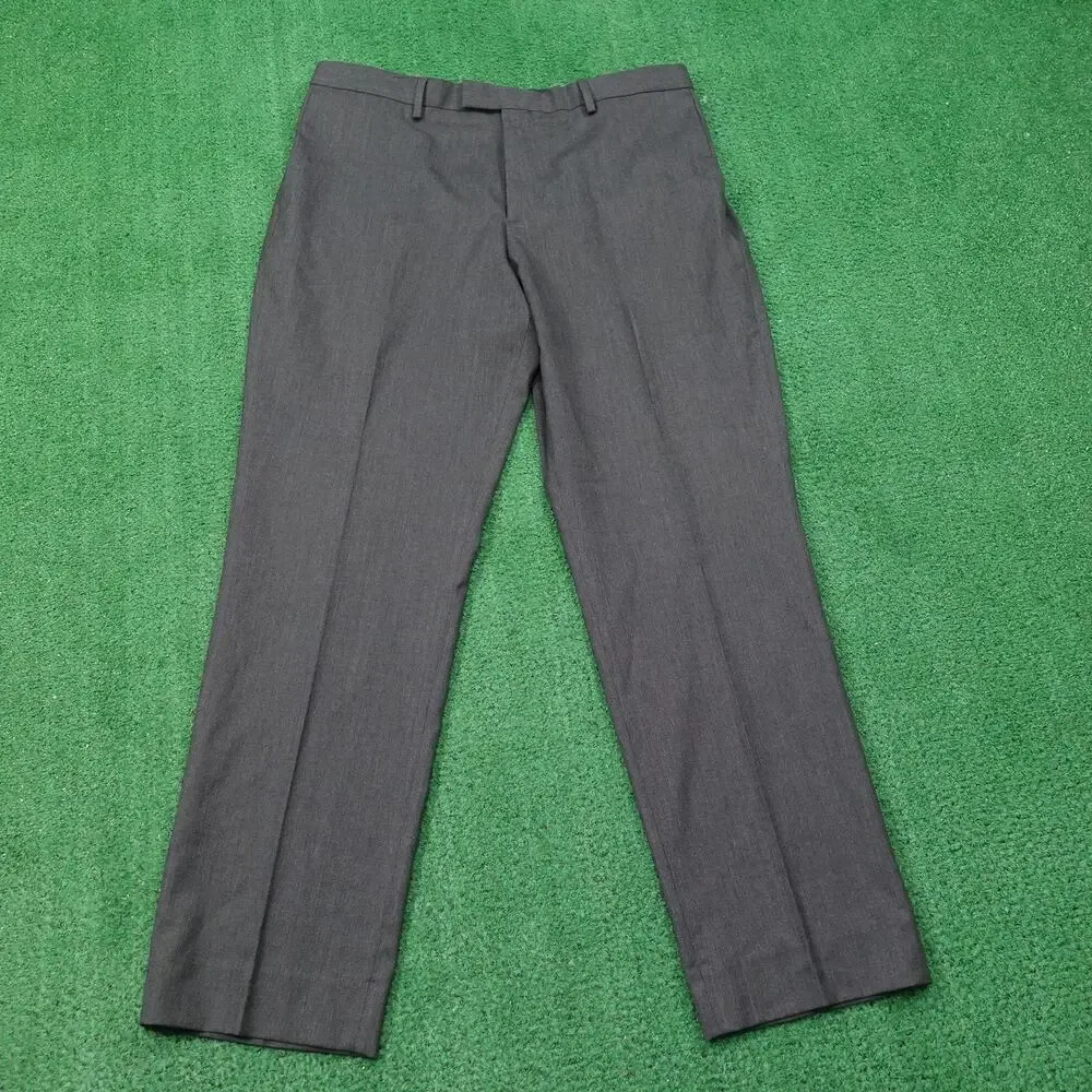 Banana Republic Pants Mens 36x32 Gray Slim Fit Dress Slacks‎ Waist 37x31